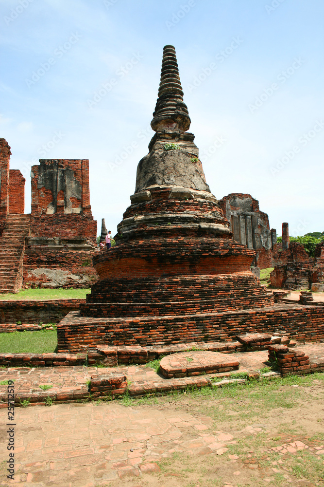 Ruins in Ayutthaya, Thailand.