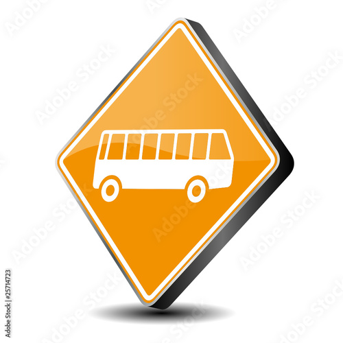 Bus Reise Icon - Vektor 3d