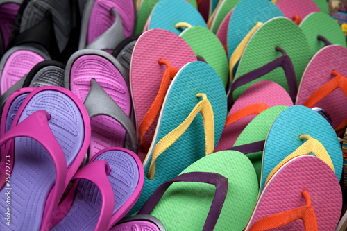 Flip flops background photo