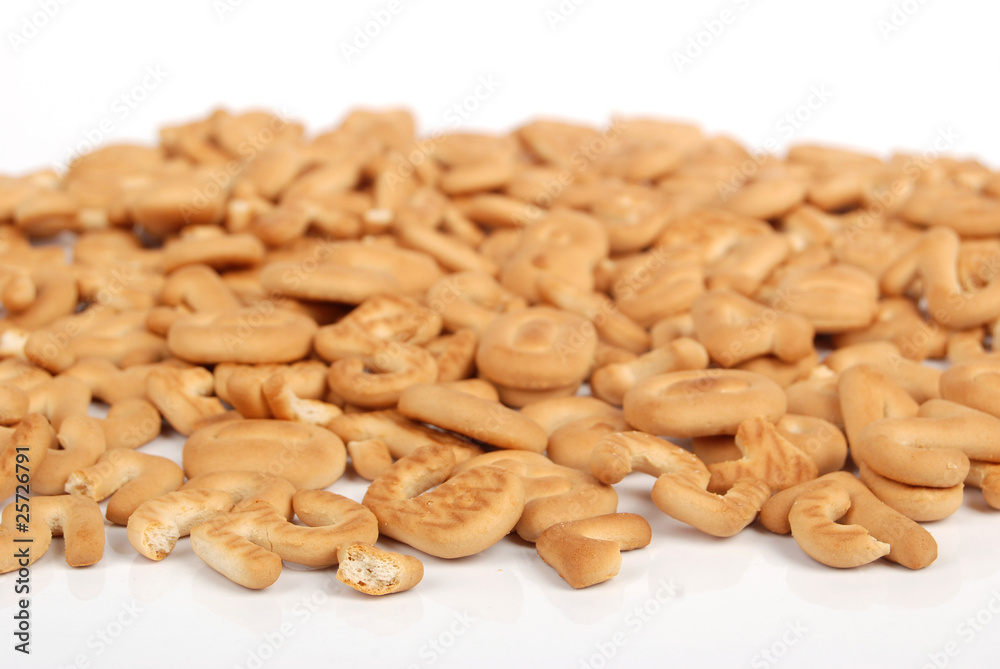 Fototapeta premium letter cookies