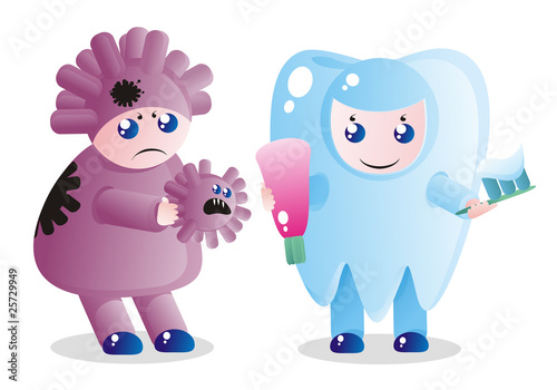 A small tooth-child and caries