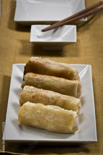 Rollitos de primavera. Comida china. photo