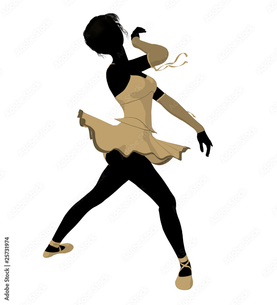 Ballerina Illustration Silhouette