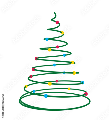 Christmas Tree Art Illustration