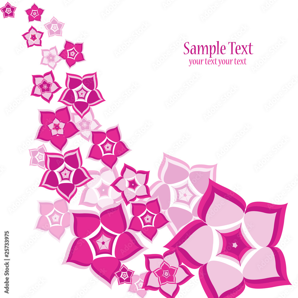 abstract flower vector background