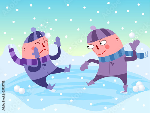 Snowball fight