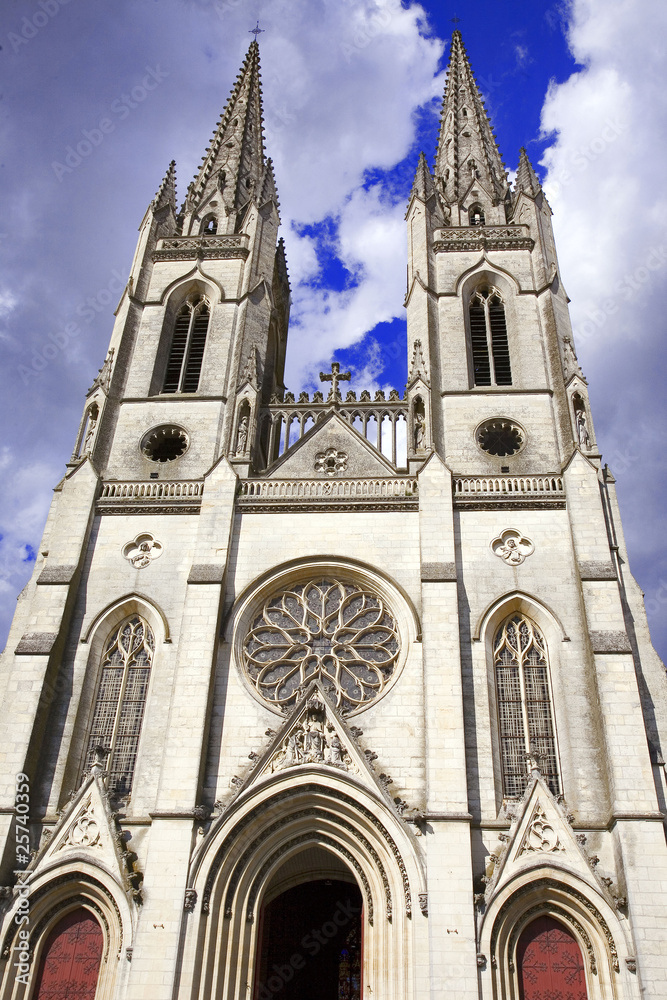 Fototapeta premium france; 85; niort : église notre dame