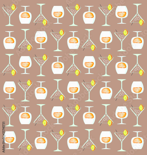 background with cocktail glass