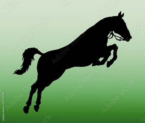 horse jump vector silhouette
