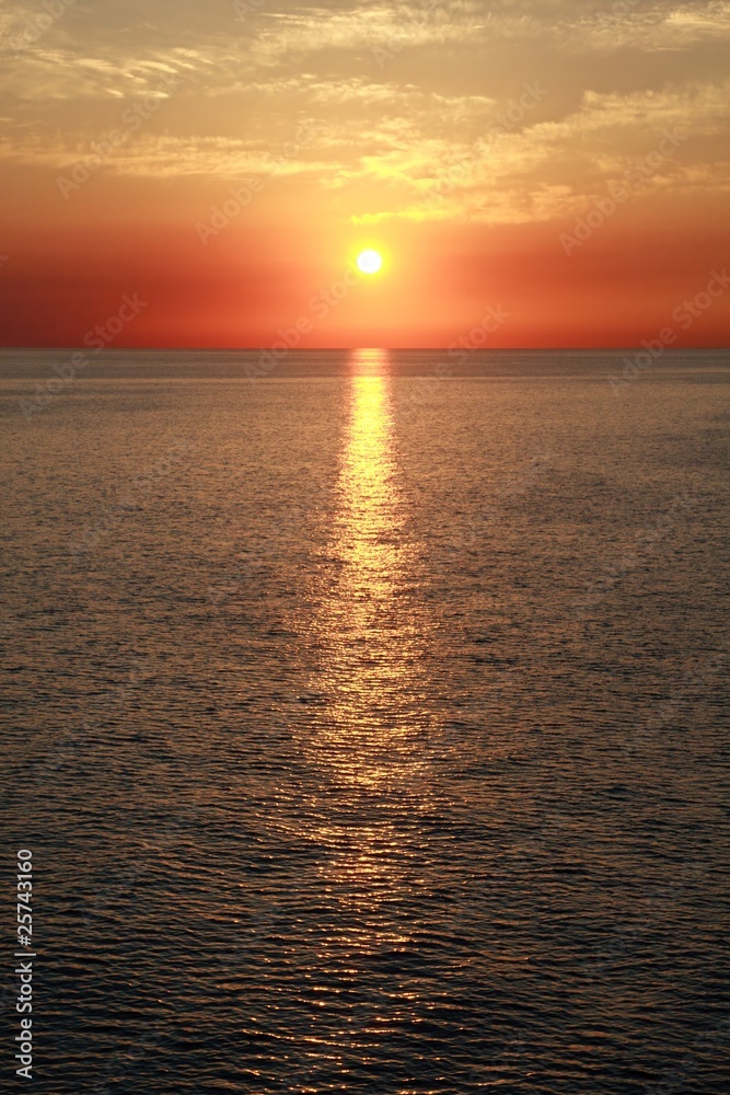 Obraz premium Sunset on the ocean