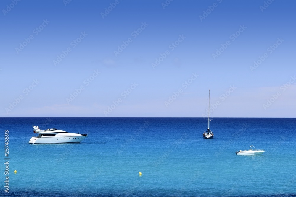 Naklejka premium Formentera Cala Saona mediterranean best beaches