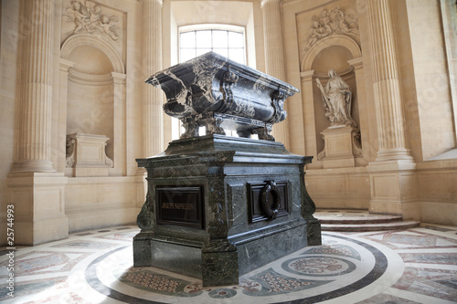 Joseph Napoleon tomb inside Les Invalides, Paris