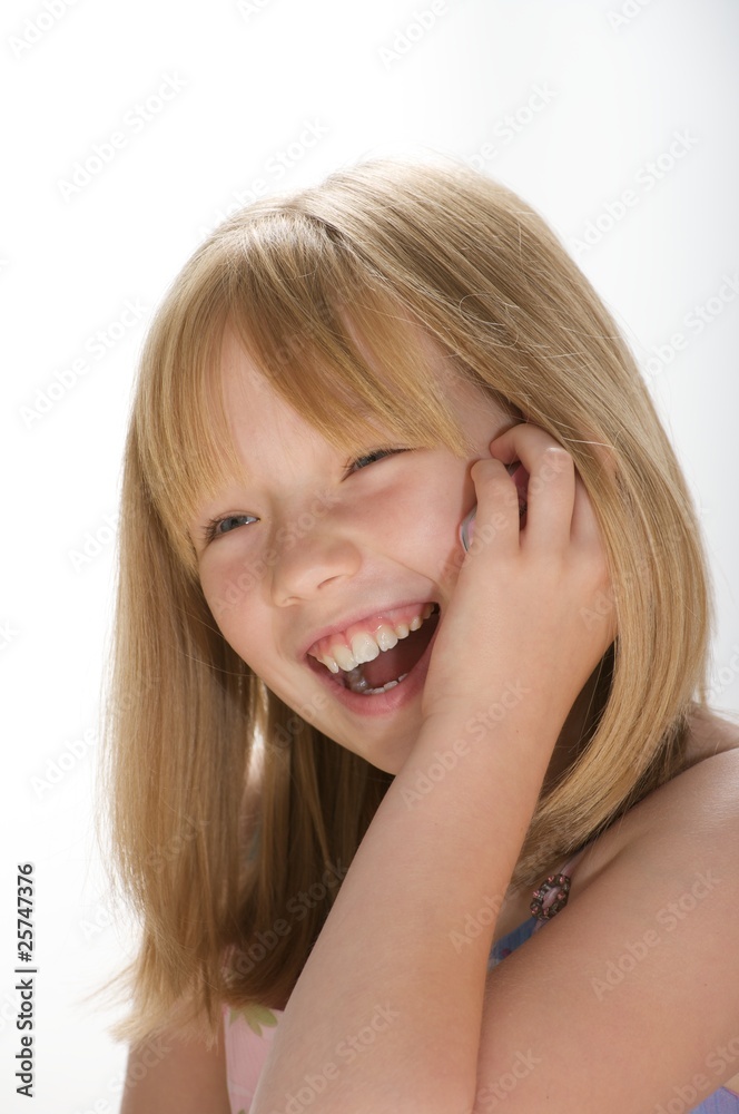 Laughing on the phone Laughing on the phone