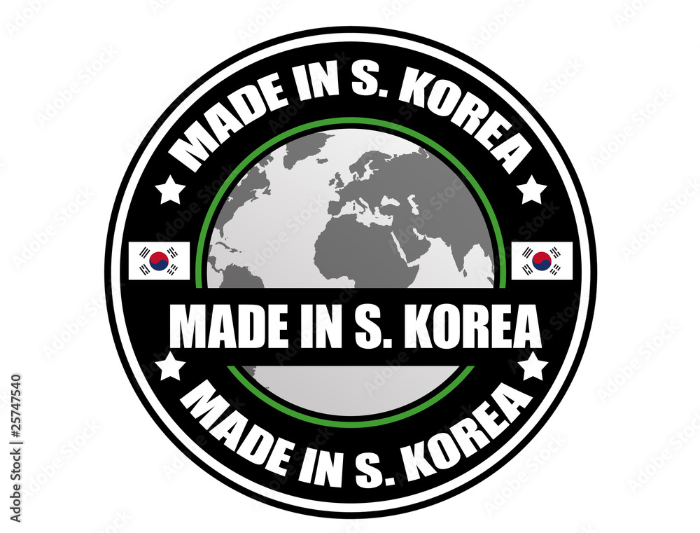 Fototapeta premium Made in South Korea
