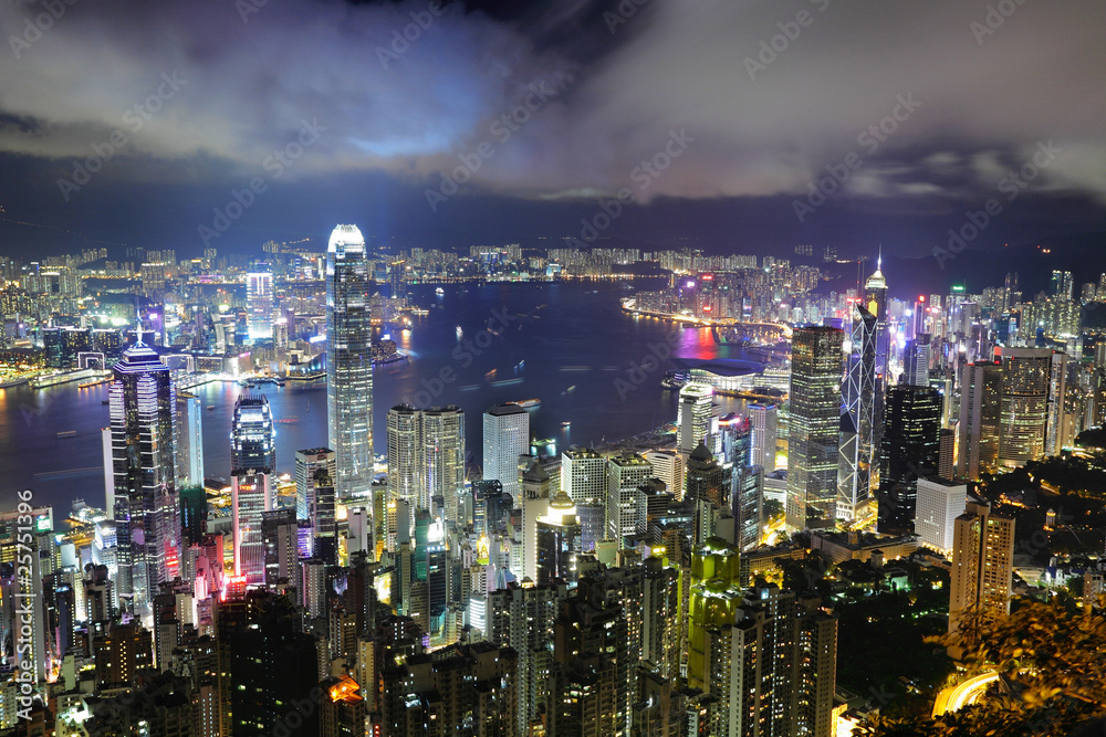 Fototapeta premium Hong Kong night