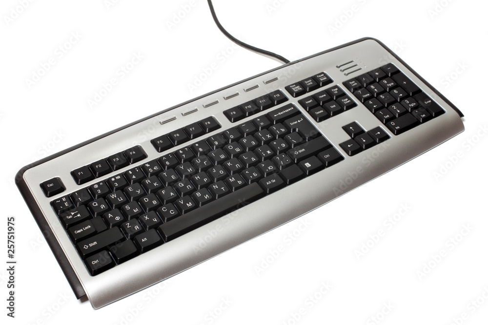 Modern keyboard isolated on white background. Modern keyboard isolated on white background.