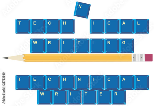 Vector Conceptual Illustration of Technical Writing