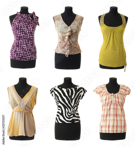 Female blouses collection #2 | Isolated