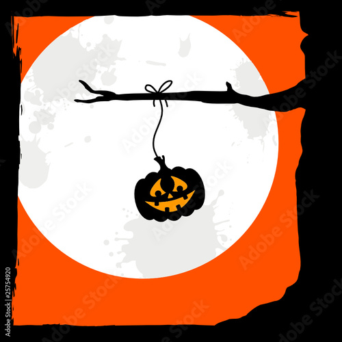 Pumpkin & Full Moon