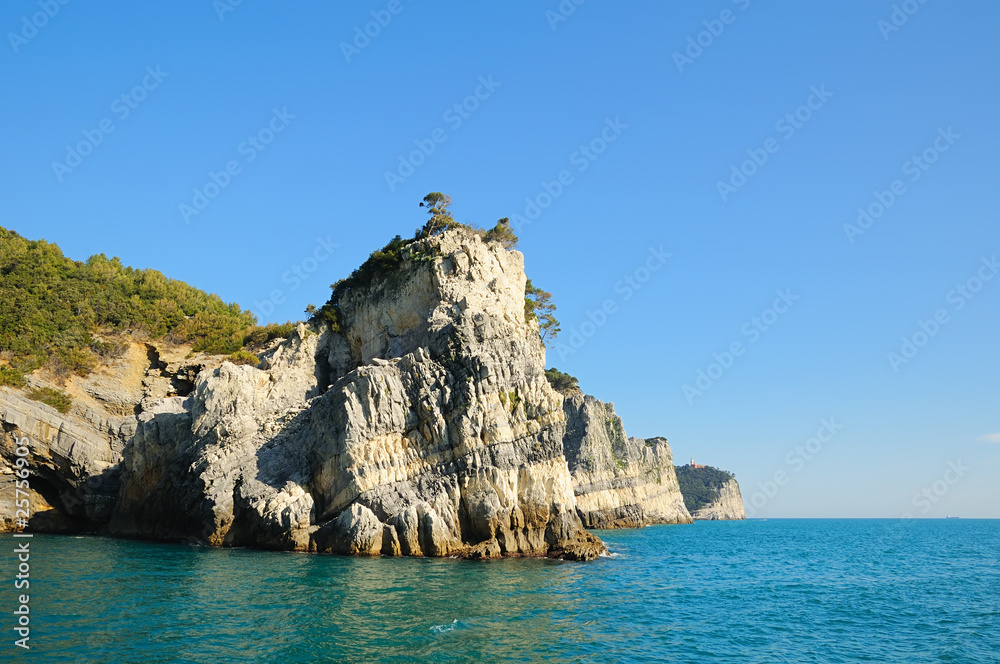 Rocks in Portovenere area of La Spezia province