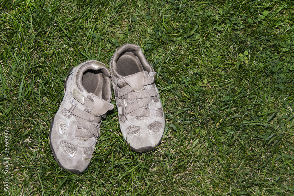 Shoes on Grass