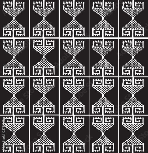 American culture pattern. Editable Vector illustration