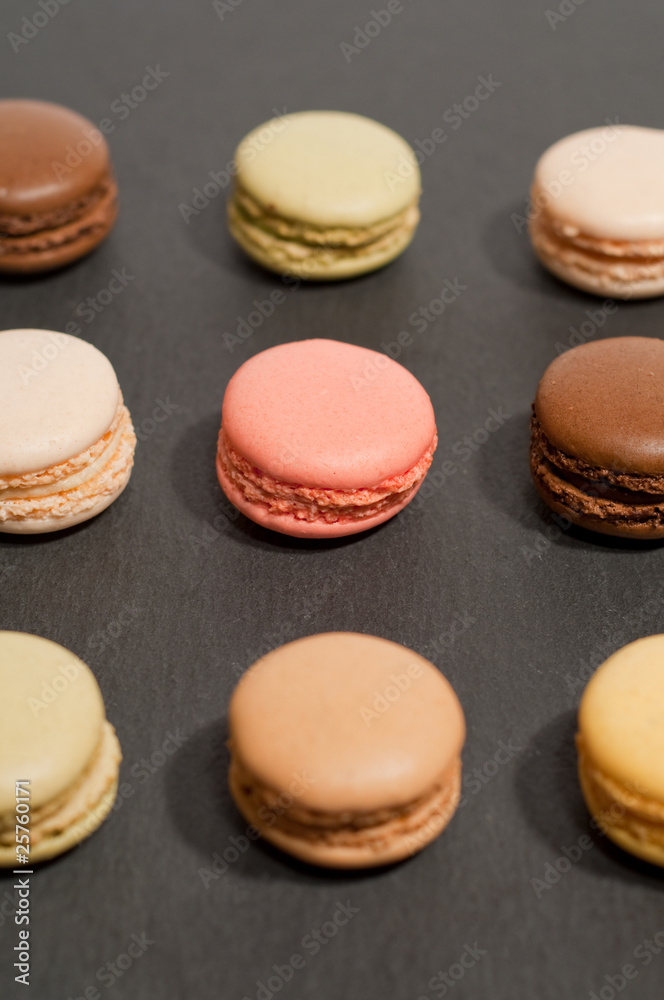 macarons en rangs macarons en rangs