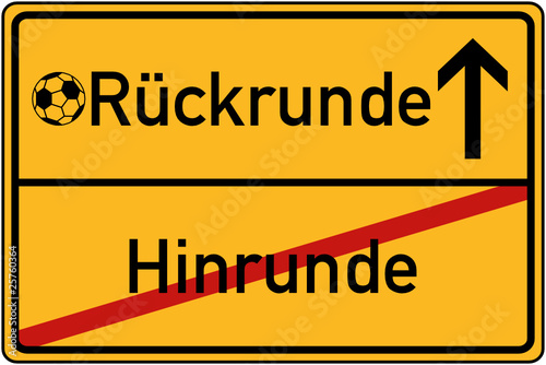 Ortstafel Hin- und Rückrunde