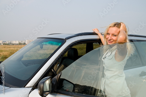 girl and car
