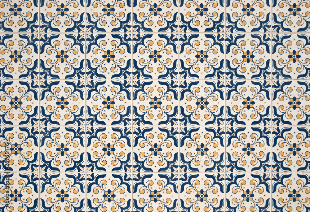 Portuguese glazed tiles.