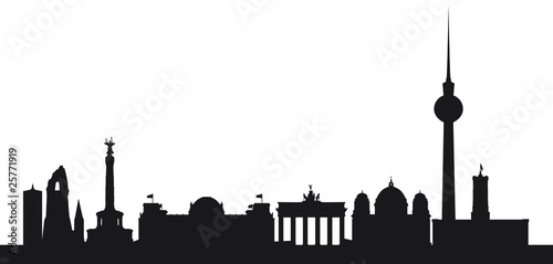 Obraz na płótnie Outline Berlin w salonie