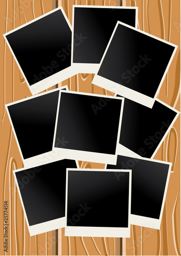 wood and photos