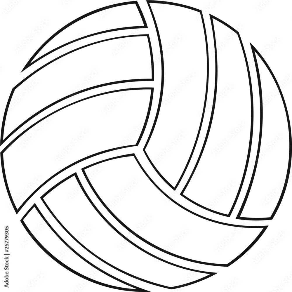 Volleyball Vinyl Ready Vector Illustration Stock Vector | Adobe Stock