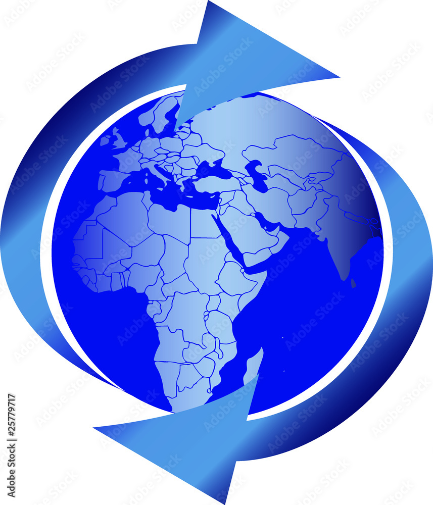 Naklejka premium Globus