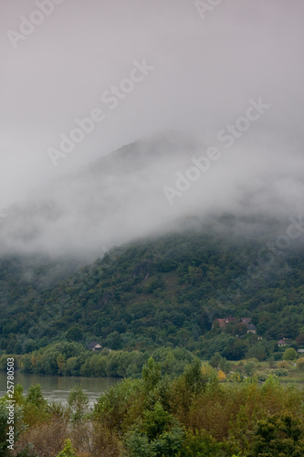 foggy landscape