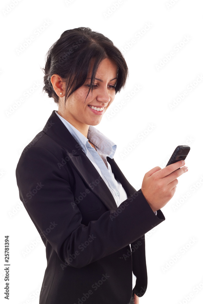 woman sending a text message woman sending a text message