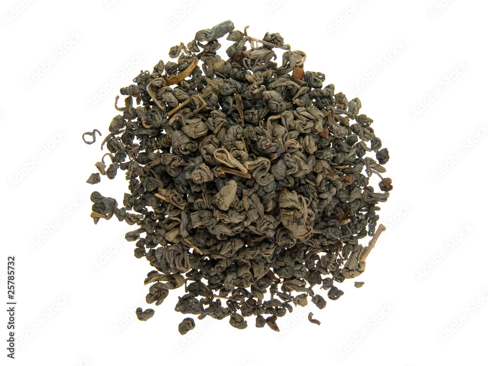 Heap of aromatic green tea Heap of aromatic green tea
