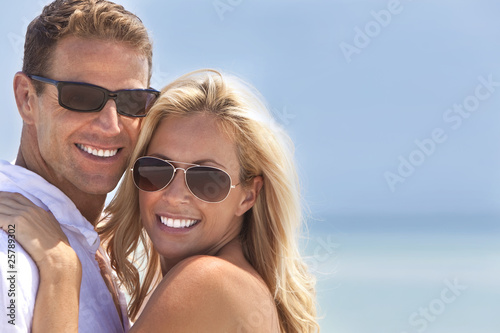 Attractive Man & Woman Couple Happy At the Beach © Darren Baker