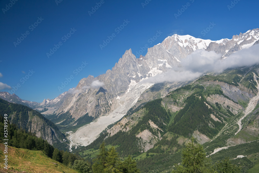 mont Blanc and Veny valley