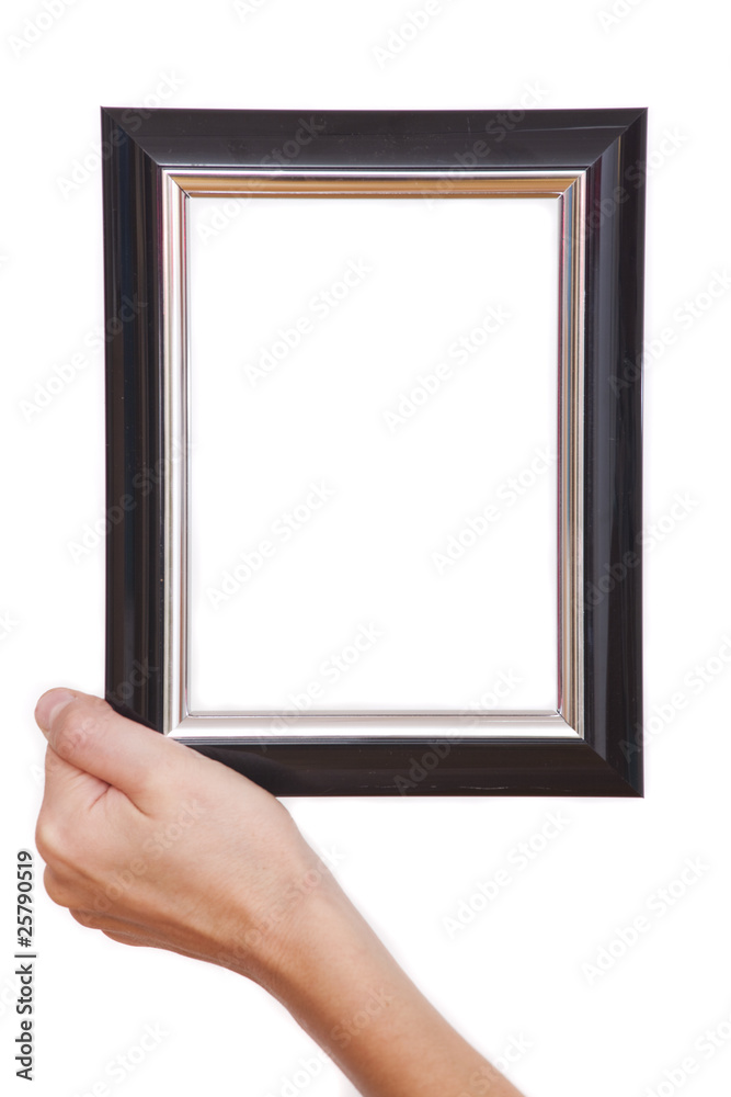 hand holding picture frame hand holding picture frame