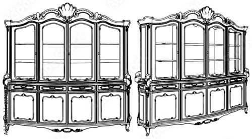 Cupboard Showcase Vector 02