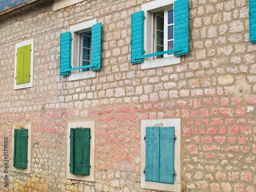 Maison colorée à Kotor