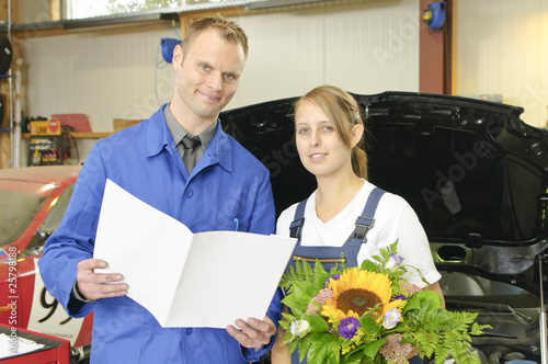 Autowerkstatt, bestandene Abschlussprüfung