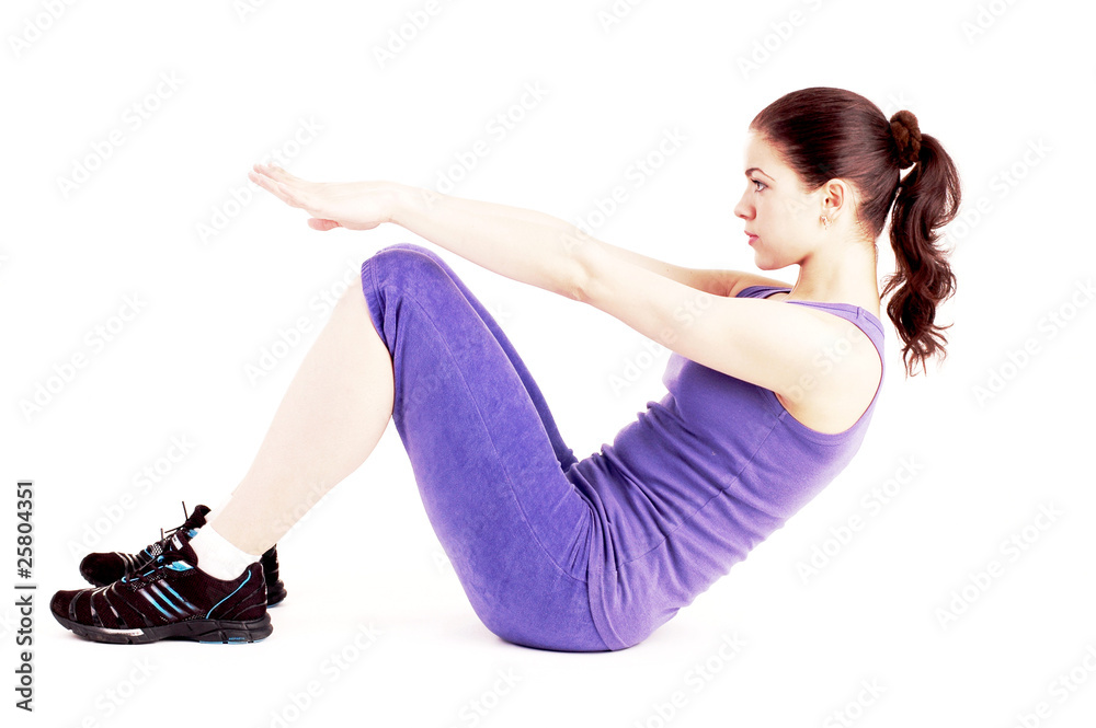 Young pretty girl doing fitness Young pretty girl doing fitness