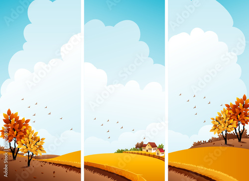 Autumn banners