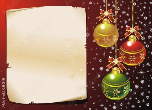 Natale Cartolina di Auguri-Merry Christmas Card-Vector