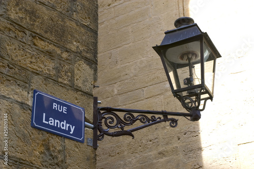 Plaque de rue de Sarlat