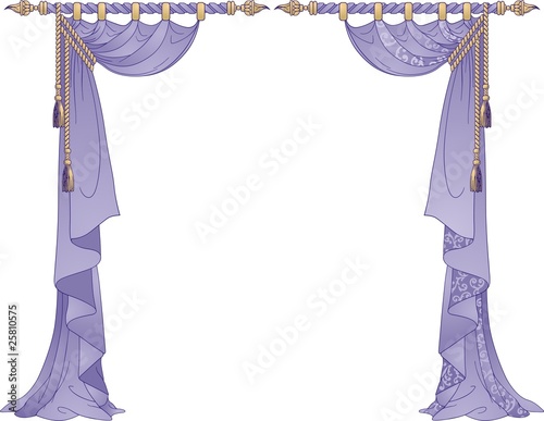 Luxury Curtains vector