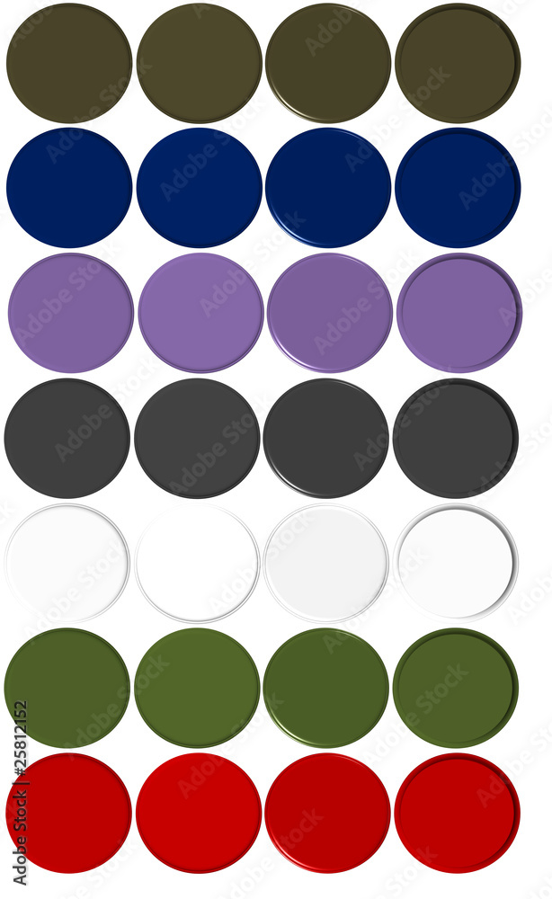 28 differen round button ( 4 different designs for each color) 28 differen round button ( 4 different designs for each color)