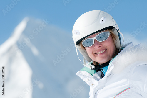 Woman in ski resort © Gorilla